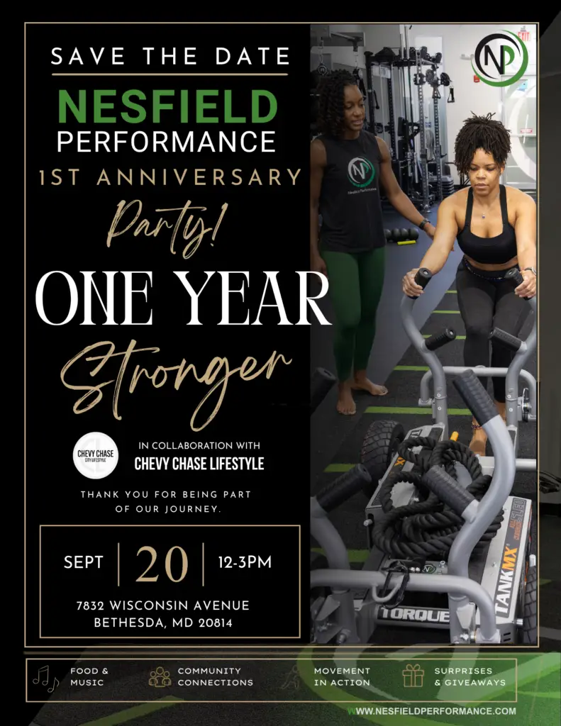 Nesfield Performance Bethesda 1 Year Anniversary